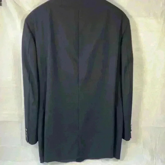 Oscar de la Renta Sport Coat Mens Size 44R Blue Wool Blazer Jacket‎ Gold Buttons - Picture 8 of 8